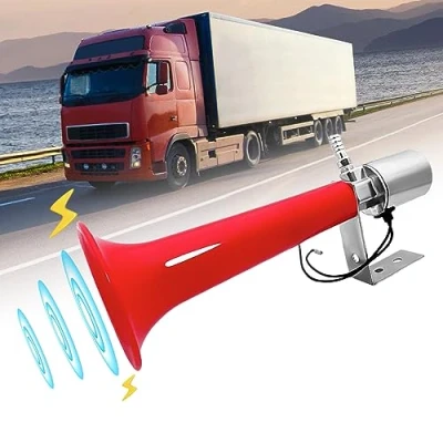 Afbeelding van Turkse persluchthoorn 12 V/24 V voor vrachtwagen, caravan