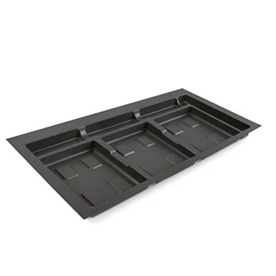 Afbeelding van Emuca Afvalbak voor lade, op maat te snijden basis afvalcontainers, modules breedte 90 cm.