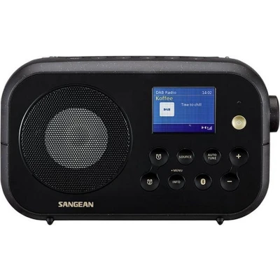 Afbeelding van Sangean DPR 42BT Black DAB+/FM radio zwart met bluetooth werkt op batterijen/netadapter