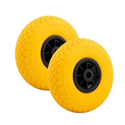 Afbeelding van Set 2x steekwagenwiel 3.00 4 anti lek PU (260x85)