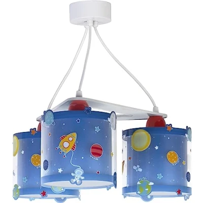 Image de Dalber suspension chambre 3 pièces 20 cm bleu
