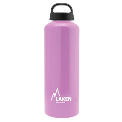 Afbeelding van Laken Classic Aluminium waterfles met schroefdop en brede opening, 1 liter, roze