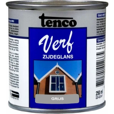 Afbeelding van TencoVerf Dekkend Zijdeglans Grijs 0,25L
