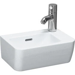 Afbeelding van LAUFEN Pro fontein 1 kraangat rechts met overloop 360x250 mm