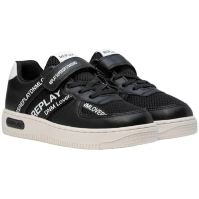 Afbeelding van Replay EPIC Sneakers laag voor kinderen, Maat: 32, Zwart Kunststof/ textiel