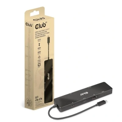 Afbeelding van club3D USB C Dock dockingstation Geschikt voor merk: Club 3D Power Delivery