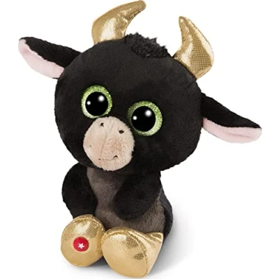 Afbeelding van NICI Knuffel Stier Bubalu rund zwart 15 cm knuffeldier