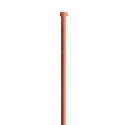 Afbeelding van Vogel verlengstang plafondlamp, 110,5 cm, baksteen rood
