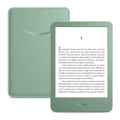Afbeelding van Nieuwe Kindle (16 GB) de lichtste en meest compacte Kindle, met een reflectievrij scherm, snellere paginawisseling, verlichting aan voorkant, langere levensduur van batterij Matcha groen