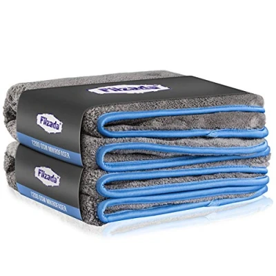 Afbeelding van Filzada® 2 stuks autolakvriendelijke microvezeldoeken met 1200 g/m² ongelooflijke absorptie en pluisvrij door extreem zachte microvezel, autopoetsdoeken, voor professionele verzorging van 42 x 48 cm (2)