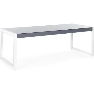 Afbeelding van Beliani BACOLI Tuintafel Grijs 90 x 210 cm Aluminium