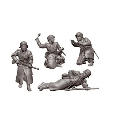 Image de Figurines historiques 2ème guerre mondiale : fantassins allds tenue hivernale zvezda