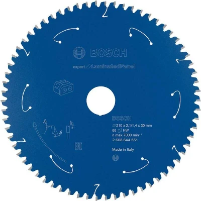 Image de BOSCH 2608644551 lame de scie circulaire E x pert pour panneau stratifié scies sans fil 210 30 2.1/1.4 mm, 66T