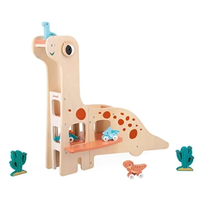 Image de Garage en bois forme de Diplodocus Janod Dino