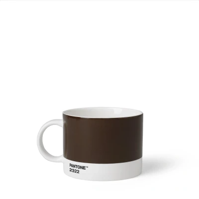 Afbeelding van Pantone Theekop en schotel Bone China Brown 2322