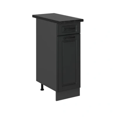Afbeelding van Vicco Keukenonderkast R Line, Antraciet landhuis/Antraciet, 30 cm , WB