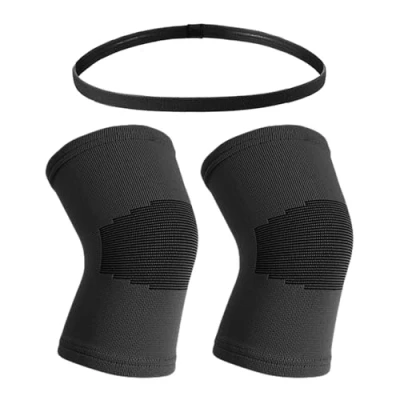 Afbeelding van JTMKYO 1 paar kniebeschermers voor kinderen en hoofdband, kinderen, volleybal, basketbal,