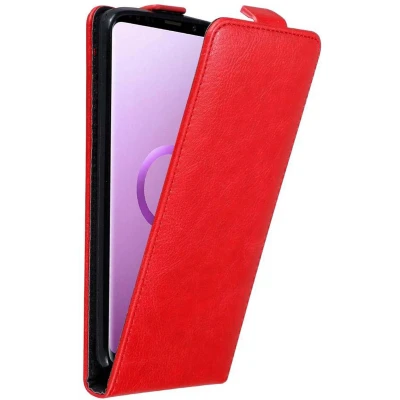 Afbeelding van Cadorabo Hoesje geschikt voor Samsung Galaxy S9 PLUS in APPEL ROOD Beschermhoes flip design Case Cover met magnetische sluiting