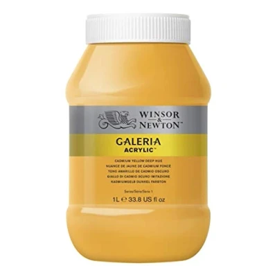 Afbeelding van Winsor &amp; Newton Acrylverf Galeria 1 l, donker cadmiumgeel