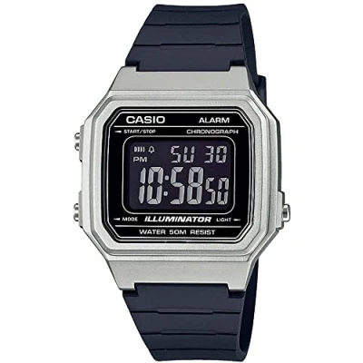 Afbeelding van Casio Retro W 217HM 7BVEF Klok Kunststof Zwart 4120 mm, Zwart, zilver.,