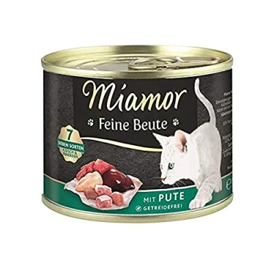 Afbeelding van 24 x 185 g Miamor Fijne Prooi Kalkoen Nat Kattenvoer