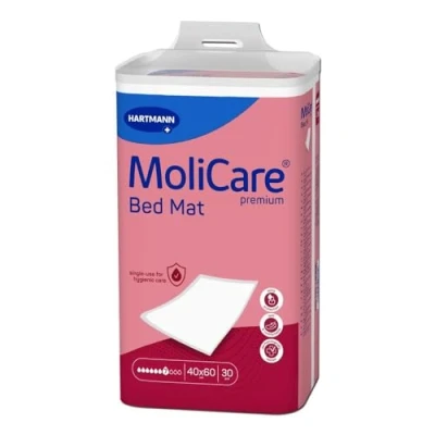 Afbeelding van Hartmann Molicare Premium Bed Mat 7 druppels 60 x 40 cm 1 pak van 30 stuks