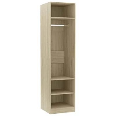 Afbeelding van Kledingkast 50x50x200 cm bewerkt hout sonoma eikenkleurig