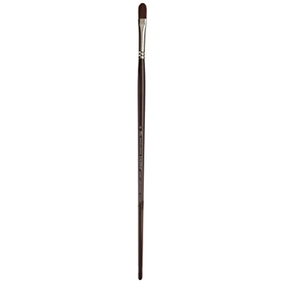 Afbeelding van Winsor &amp; Newton Galeria Acrylverf Penseel kattentong vorm lange steel No. 8 kwast 10mm