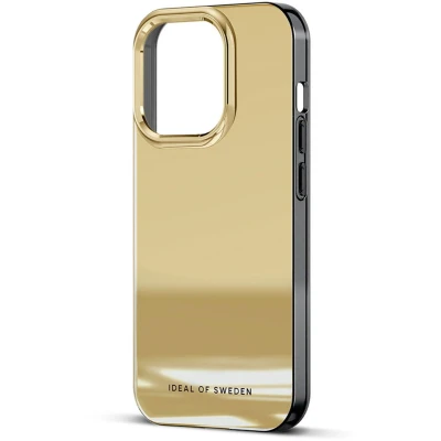 Afbeelding van iDeal of Sweden Hoesje Geschikt voor iPhone 15 Pro Mirror Case goud