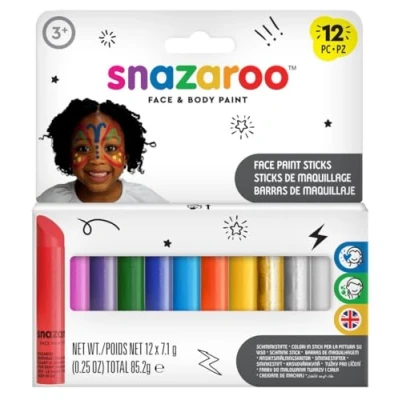 Afbeelding van Snazaroo 1172193 Make uppotlood, set van 12 stuks, voor feestjes, Halloween, carnaval