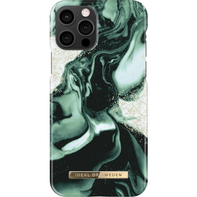 Afbeelding van iDeal of Sweden Kunststof Back Cover Golden Olive Marble iPhone 13 Pro