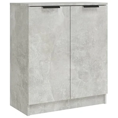 Afbeelding van vidaXL Dressoir, betongrijs, 60 x 30 70 cm, bewerkt hout