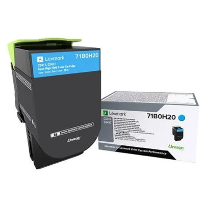 Afbeelding van Lexmark 71B0H20 tonercartridge 1 stuk(s) Origineel Cyaan