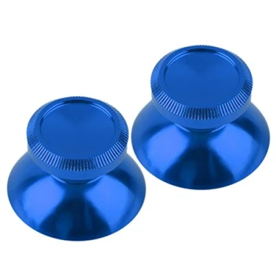 Afbeelding van Aussel Thumb metalen aluminium stick voor PS4 Xbox met 2 in 1 gamepad (blauw)