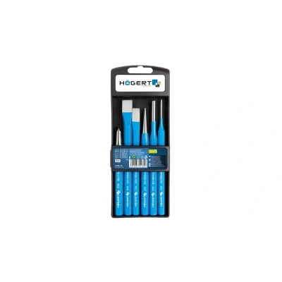 Afbeelding van Hogert Technik HT3B710 Beitel en ponsset 6 10x142, 10x152, 3x115, 6x152, 8x115 Chroom vanadium staal