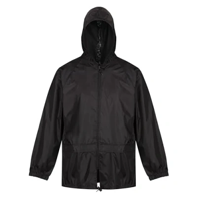Afbeelding van Regatta Kids Pack It III Opvouwbaar Kinder Regenjack Zwart Maat 158