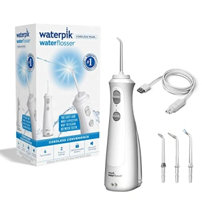 Afbeelding van Tandheelkundige Jet WATERPIK WF 13 Pearl Wit Snoerloos Oplaadbaar 2 drukniveaus 4 tips