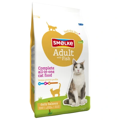 Afbeelding van Smolke Cat Adult Fish / Rice 4 KG