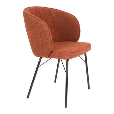 Afbeelding van Feliz Lifestyle Joa Eetkamerstoelen Bouclé Terra Set van 2
