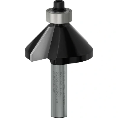 Afbeelding van Bosch Fasefrezen 8 mm schacht 11 x 15 ø nuttige lengte 56 totale hoekk 45 graden
