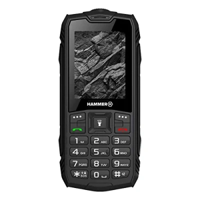 Afbeelding van Telefoon Onbreekbaar zwart HAMMER Rock Waterdicht IP68