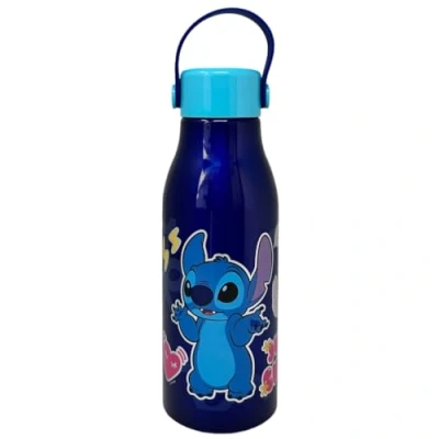 Afbeelding van CARTOON Stitch Disney Aluminium fles voor kinderen, 760 ml, met afschroefbare dop en siliconen handvat
