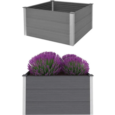 Afbeelding van Plantenbak verhoogd 100x100x54 cm HKC grijs