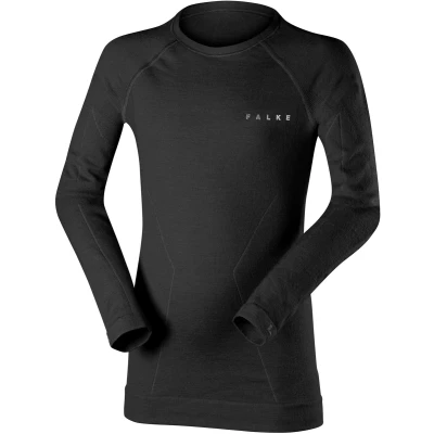 Afbeelding van FALKE Maximum Warm Kids Ondergoed Shirt Zwart Maat 134 140
