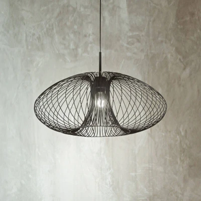 Afbeelding van Hanglamp Fassa, zwart, Ø 60 cm, metaal