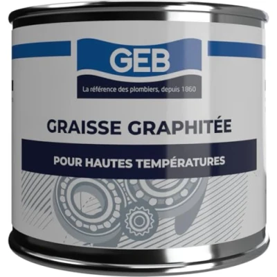 Afbeelding van GEB Grafietvet voor slot, droge smering en afdichting van systemen die aan hoge temperaturen of zeer belasting worden blootgesteld, pot 350 g