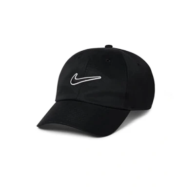 Image de Nike Unisex A U Nk Club Cap Cb Swsh L, Black/Black, FB5369 010, M/L