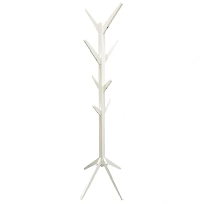 Afbeelding van HOME DECO FACTORY Boom, wit, 178 cm, meubels, kapstok, kleding, MDF hout