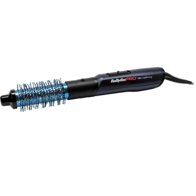Afbeelding van Babyliss PRO Warme lucht borstel Blue Lightning 34 mm Zwart 700W