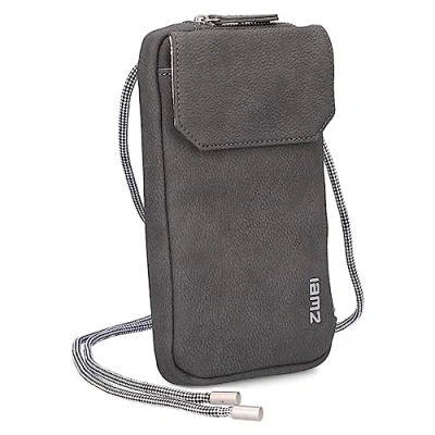 Afbeelding van zwei Schoudertas mobiele telefoon Mademoiselle.M Phone Bag MP30 Nubuk Stone Grijs